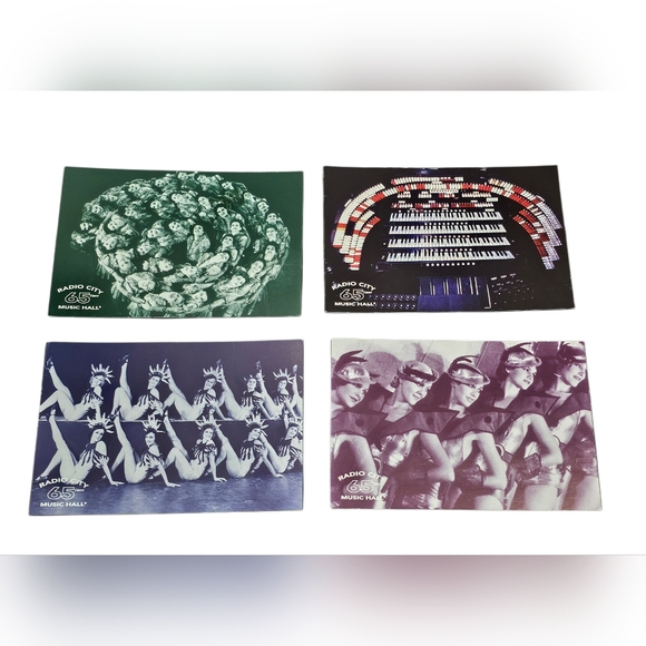 Radio City Music Hall 65 Years The Rockettes Rockefeller Center NYC Postcard (4) - Picture 1 of 9